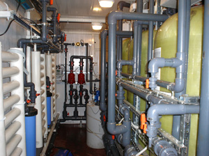Блочно-модульная установка очистки воды в составе АСУ ТП Пырейного нефтегазового месорождения в Новом Уренгое